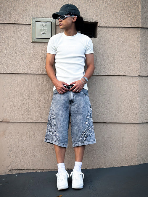 Stonewash Jorts