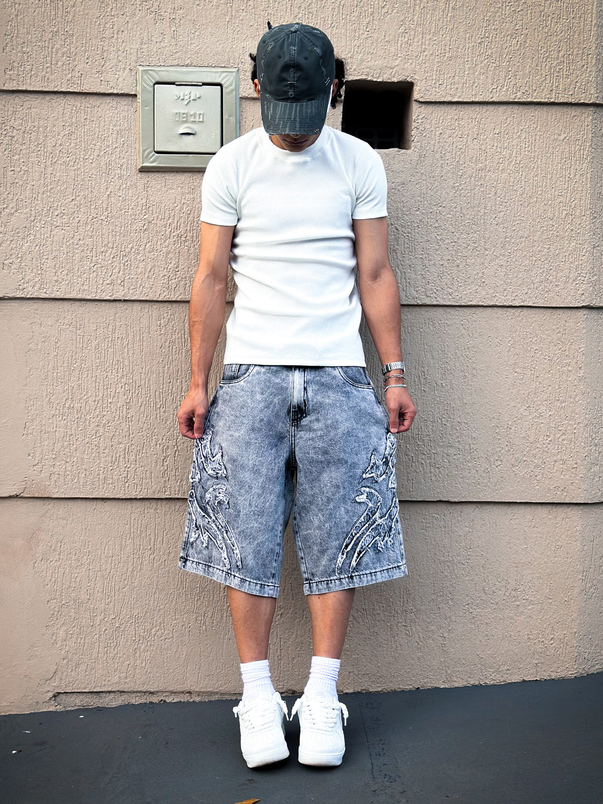 Stonewash Jorts